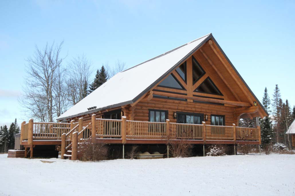 Chalet en bois rond Le Natif