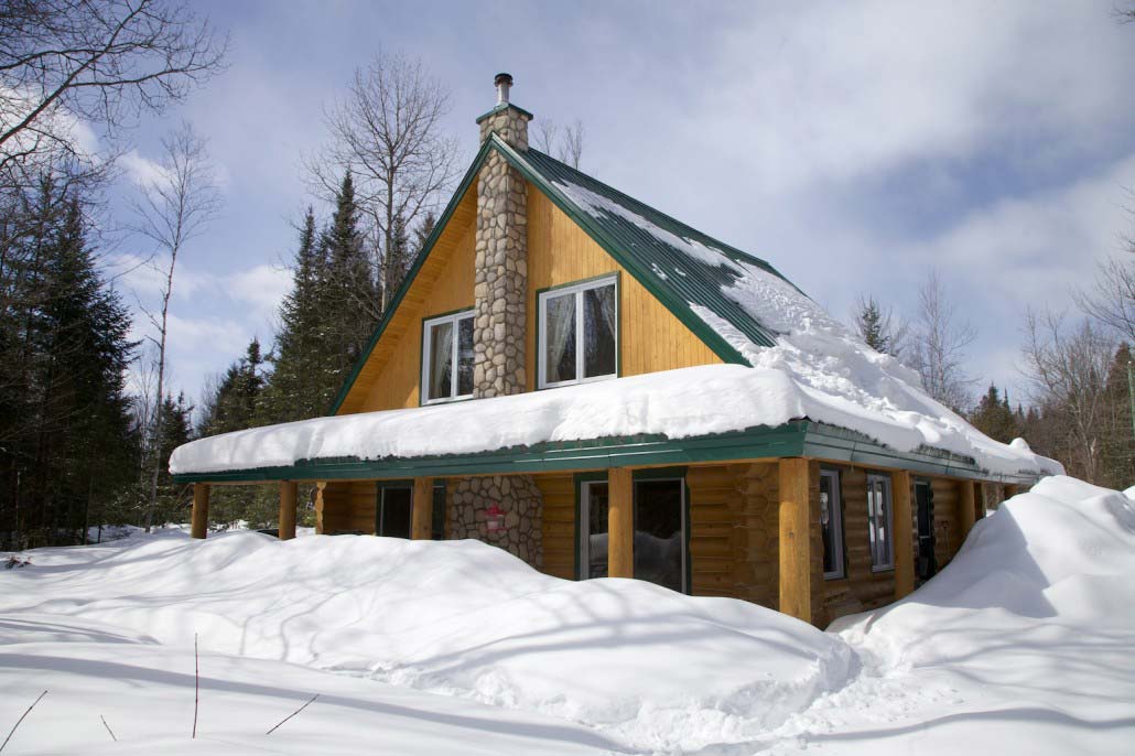 Chalet en bois rond l'Ours Blanc