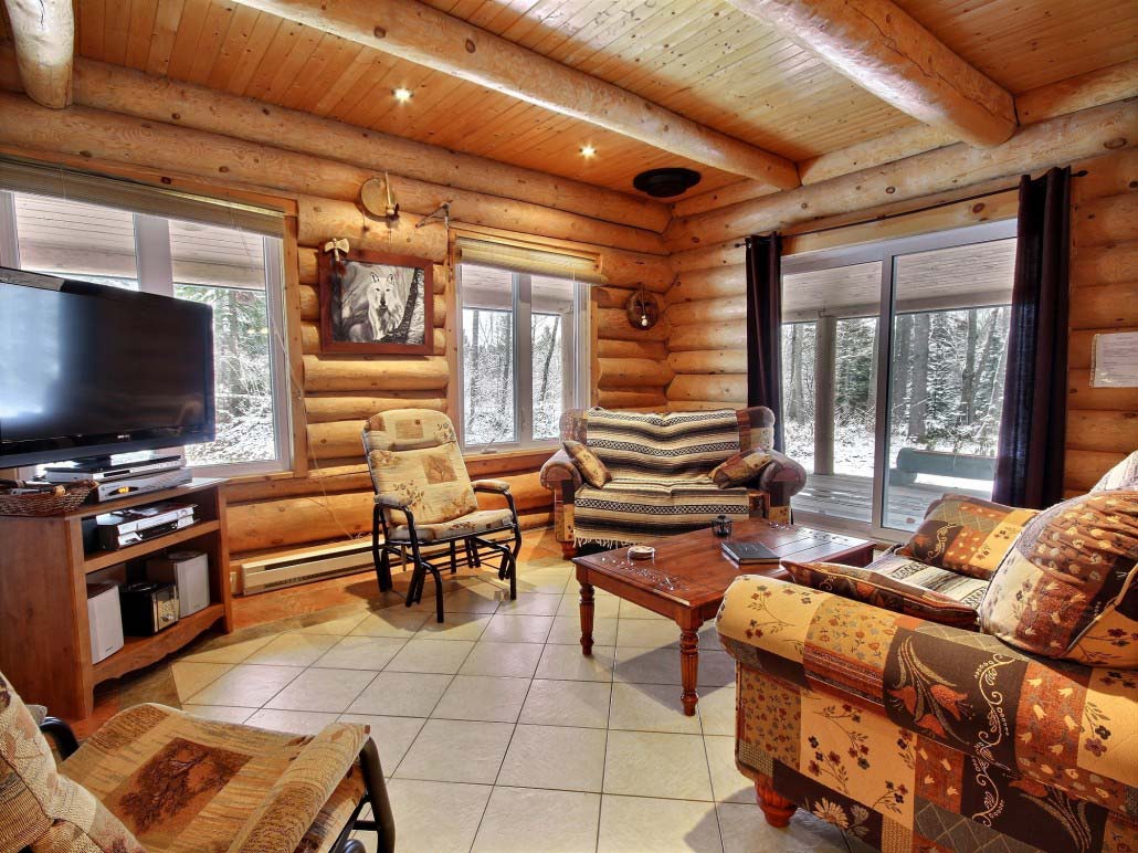 Salle de détente Chalet Ours Blanc