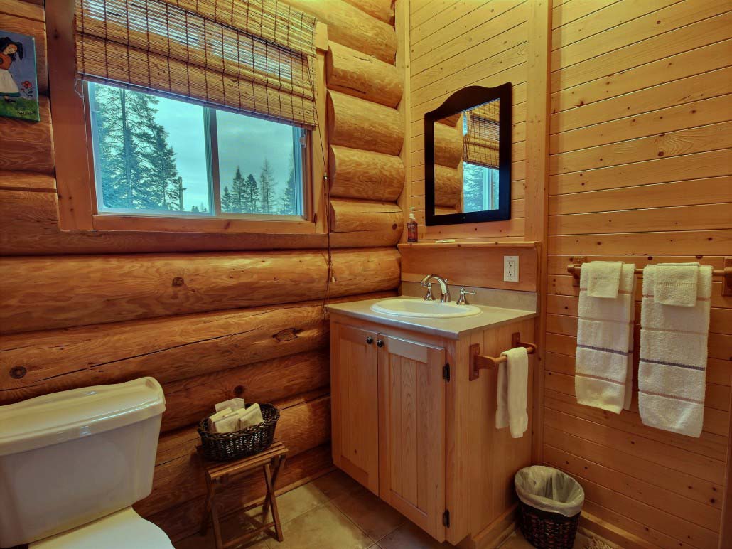 Salle de bain Chalet Ours Noir