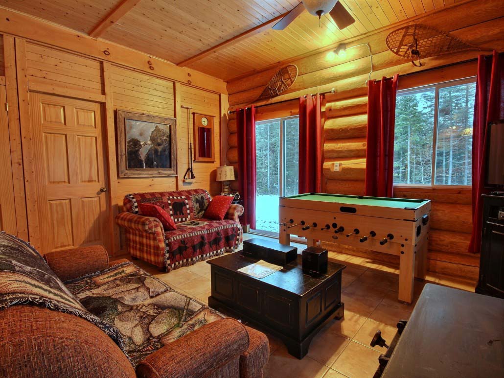 Salle de détente Chalet Ours Noir