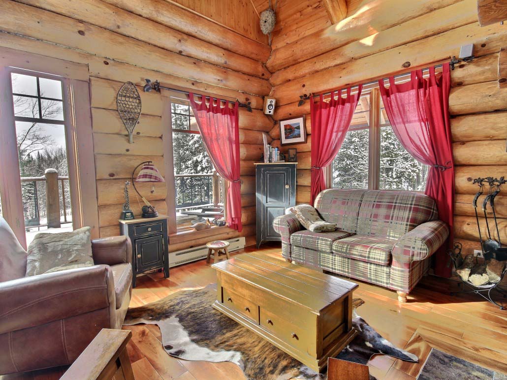 Salle de détente Chalet Sitelle