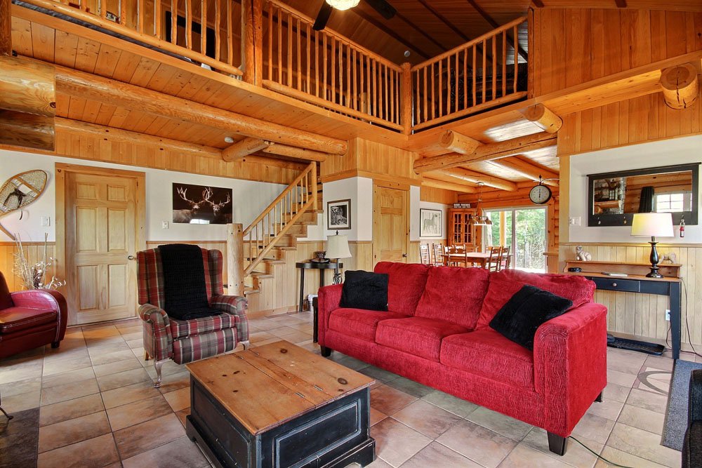 Salle de détente Chalet Le Wapitik