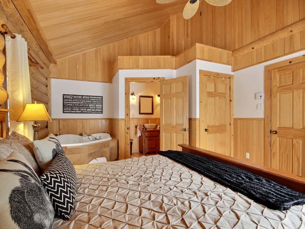Chambre des maitres Chalet Le Wapitik