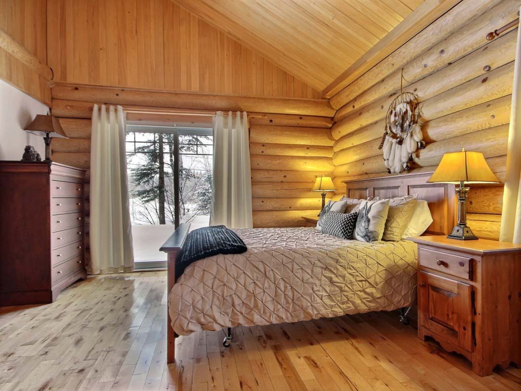 Chambre des maitres Chalet Le Wapitik