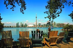 Downtown Toronto from the islands