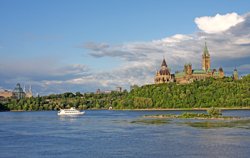 Boat cruise on the Ottawa River