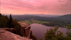 Vue magnifique des Cantons-de-l'Est, Canada