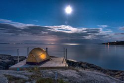 Crépuscule au Camping Mer et Monde