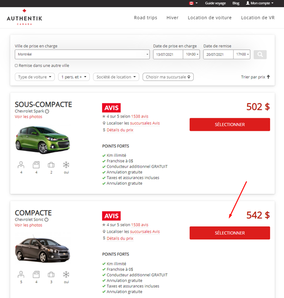 Comment utiliser le comparateur de voiture ? | Authentik Canada